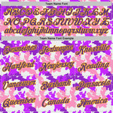 Custom Camo Purple-Gold Digital Camouflage Salute To Service Performance T-Shirt