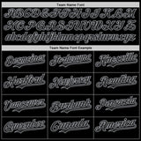 Custom Camo Black-Gray Woodland Forest Camouflage Split Authentic Salute To Service Baseball Jersey