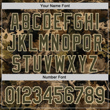 Custom Camo Olive-Cream Woodland Forest Tactical Camouflage Outdoor Leaf Authentic Baseball Jersey