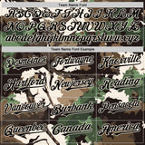 Custom Camo Black-Cream Woodland Forest Tactical Camouflage Outdoor Leaf Authentic Baseball Jersey