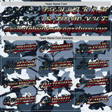 Custom Camo Vintage USA Flag Black-Crimson Woodland Forest Tactical Camouflage Outdoor Leaf Authentic Baseball Jersey