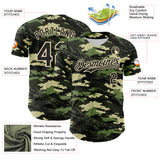 Custom Camo Black-Cream Woodland Forest Tactical Camouflage Outdoor Leaf Authentic Baseball Jersey