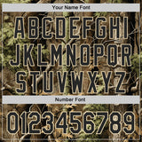 Custom Camo Black-Cream Woodland Forest Tactical Camouflage Outdoor Leaf Authentic Baseball Jersey