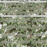 Custom Camo Olive-White Woodland Forest Tactical Camouflage Outdoor Leaf Authentic Baseball Jersey