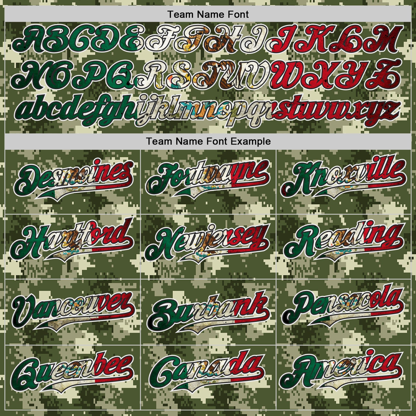 Custom Camo Vintage Mexican Flag Black White-Fire Red Digital Camouflage Authentic Baseball Jersey