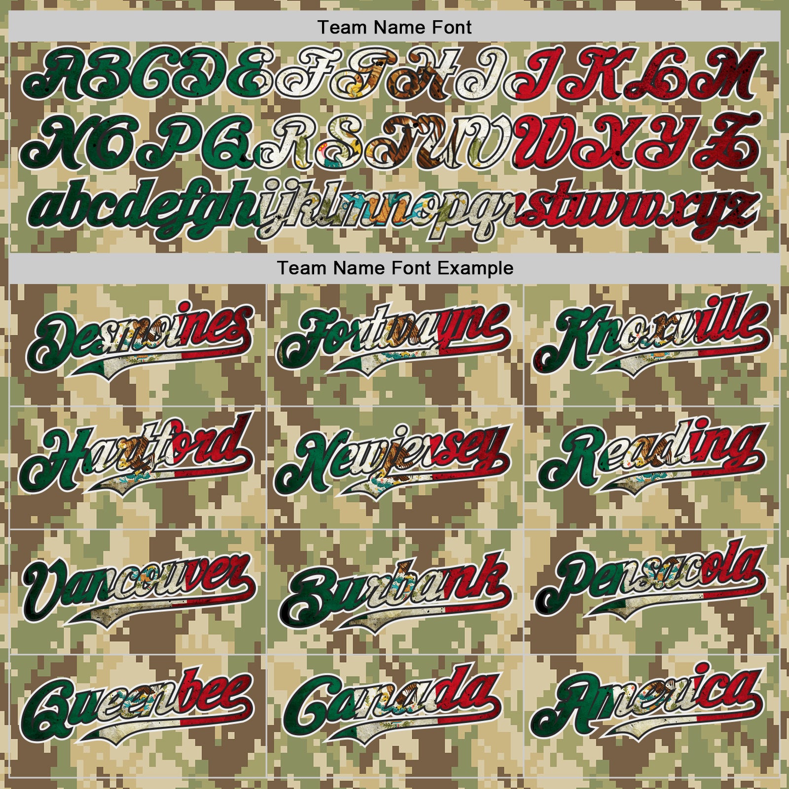 Custom Camo Vintage Mexican Flag Black White-Fire Red Digital Camouflage Authentic Baseball Jersey