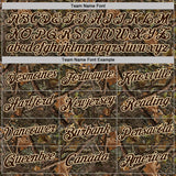 Custom Camo Brown-Cream Woodland Camouflage Salute To Service Performance T-Shirt