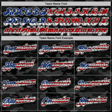 Custom Camo USA Flag Black-White Two Tone Stars and Stripes Salute To Service Performance T-Shirt