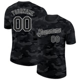 Custom Camo Black-White Salute To Service Performance T-Shirt