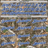 Custom Camo White Royal-Olive Woodland Camouflage Salute To Service Performance T-Shirt