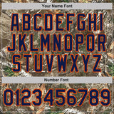Custom Camo Navy Orange-Olive Woodland Camouflage Salute To Service Performance T-Shirt