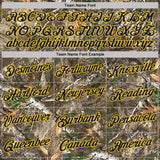 Custom Camo Navy Yellow-Olive Woodland Camouflage Salute To Service Performance T-Shirt