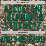 Custom Camo Kelly Green Black-Olive Woodland Camouflage Salute To Service Performance T-Shirt