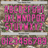 Custom Camo Pink Navy-Olive Woodland Camouflage Salute To Service Performance T-Shirt