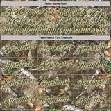Custom Camo Olive-Cream Woodland Camouflage Salute To Service Performance T-Shirt