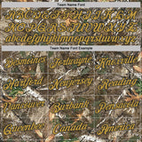 Custom Camo Old Gold Black-Olive Woodland Camouflage Salute To Service Performance T-Shirt