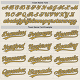Custom Cream Steel Gray-Old Gold Authentic Baseball Jersey