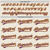 Custom Cream Purple-Gold Authentic Baseball Jersey