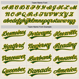 Custom Cream Green-Gold Authentic Baseball Jersey
