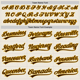 Custom Cream Brown-Gold Authentic Baseball Jersey