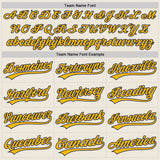Custom Cream Gold-Navy Authentic Baseball Jersey