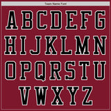 Custom Crimson Black-White Authentic Baseball Jersey