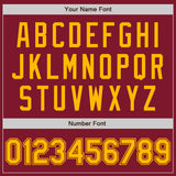 Custom Crimson Gold Authentic Baseball Jersey