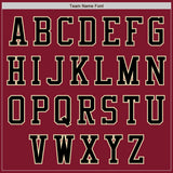 Custom Crimson Black-Cream Authentic Baseball Jersey