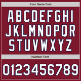 Custom Crimson White-Navy Authentic Baseball Jersey