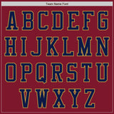 Custom Crimson Old Gold-Navy Authentic Baseball Jersey