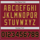 Custom Crimson Black-Old Gold Authentic Baseball Jersey