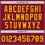 Custom Crimson Gold Authentic Baseball Jersey