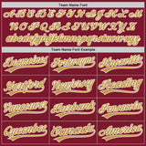Custom Stitched Crimson Old Gold-White Baseball Pullover Sweatshirt Hoodie