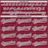 Custom Stitched Crimson Gray-White Baseball Pullover Sweatshirt Hoodie