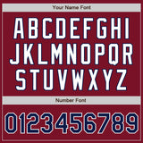 Custom Crimson Navy-White Authentic Baseball Jersey