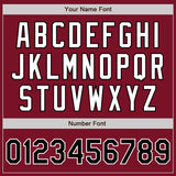 Custom Crimson Black-White Authentic Baseball Jersey