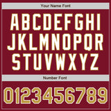 Custom Crimson Old Gold-White Authentic Baseball Jersey