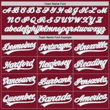 Custom Crimson White-Gray Authentic Baseball Jersey