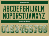 Custom Vegas Gold Green-White Drift Fashion Football Jersey