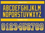 Custom Royal Yellow-White Drift Fashion Football Jersey