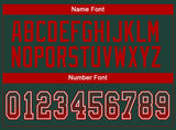 Custom Green Red-White Drift Fashion Football Jersey