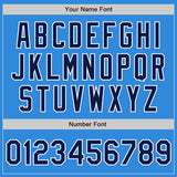 Custom Electric Blue Navy-White Authentic Baseball Jersey