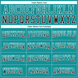 Custom Stitched Teal Black-White Fade Fashion Arrow Sports Pullover Sweatshirt Hoodie