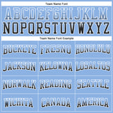 Custom Stitched Light Blue Black-White Fade Fashion Arrow Sports Pullover Sweatshirt Hoodie