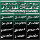 Custom Kelly Green White-Black Fade Fashion Performance T-Shirt