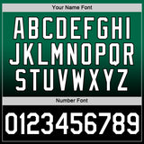 Custom Kelly Green White-Black Fade Fashion Performance T-Shirt