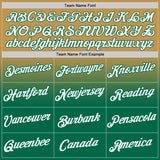 Custom Old Gold White-Kelly Green Fade Fashion Performance T-Shirt