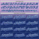 Custom Light Purple Royal-White Authentic Fade Fashion Baseball Jersey