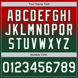 Custom Red White-Green Authentic Fade Fashion Baseball Jersey