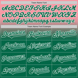 Custom Medium Pink Kelly Green-White Authentic Fade Fashion Baseball Jersey